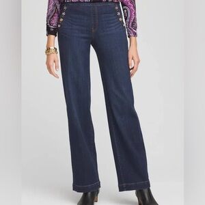 Chico's Navy Flare Jeans